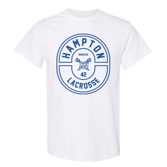 Hampton - NCAA Men's Lacrosse : Dylan Munchus - Classic Fashion Shersey T-Shirt-0