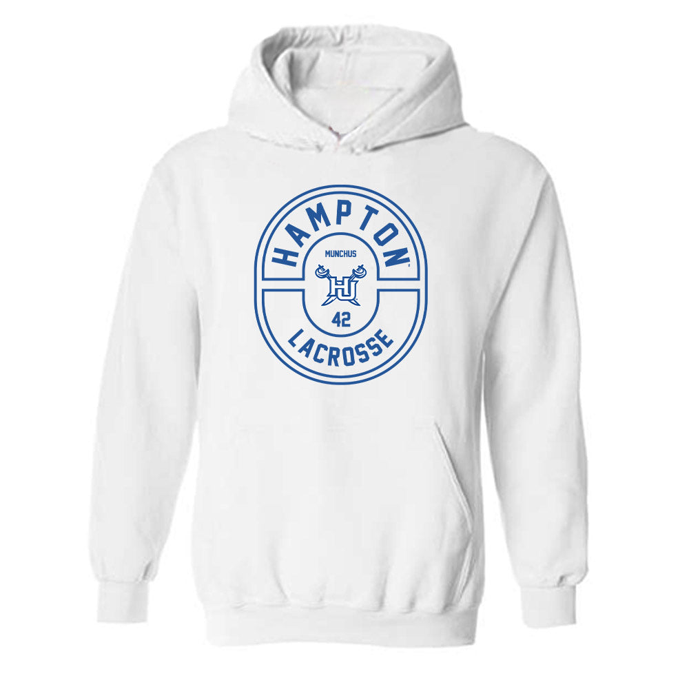 Hampton - NCAA Men's Lacrosse : Dylan Munchus - Classic Fashion Shersey Hooded Sweatshirt-0