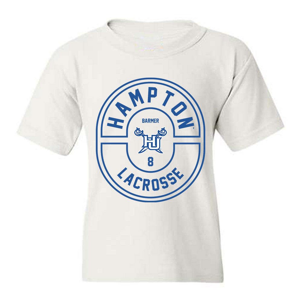 Hampton - NCAA Men's Lacrosse : Athan Barmer - Classic Fashion Shersey Youth T-Shirt-0