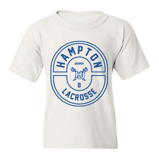 Hampton - NCAA Men's Lacrosse : Athan Barmer - Classic Fashion Shersey Youth T-Shirt-0