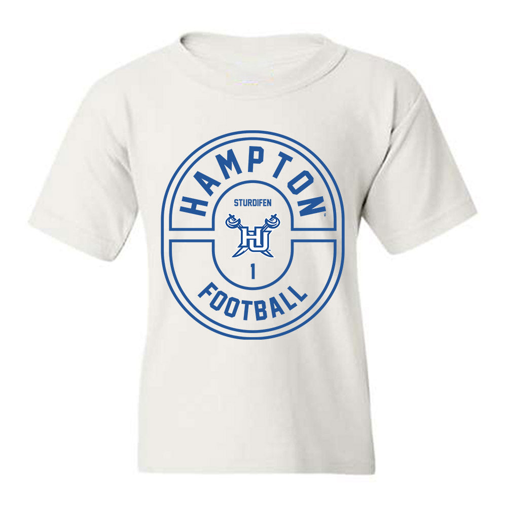 Hampton - NCAA Football : Cam Sturdifen - Classic Fashion Shersey Youth T-Shirt-0