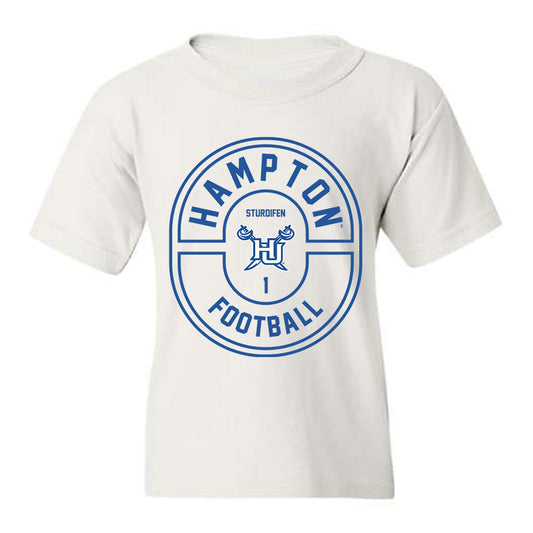 Hampton - NCAA Football : Cam Sturdifen - Classic Fashion Shersey Youth T-Shirt-0