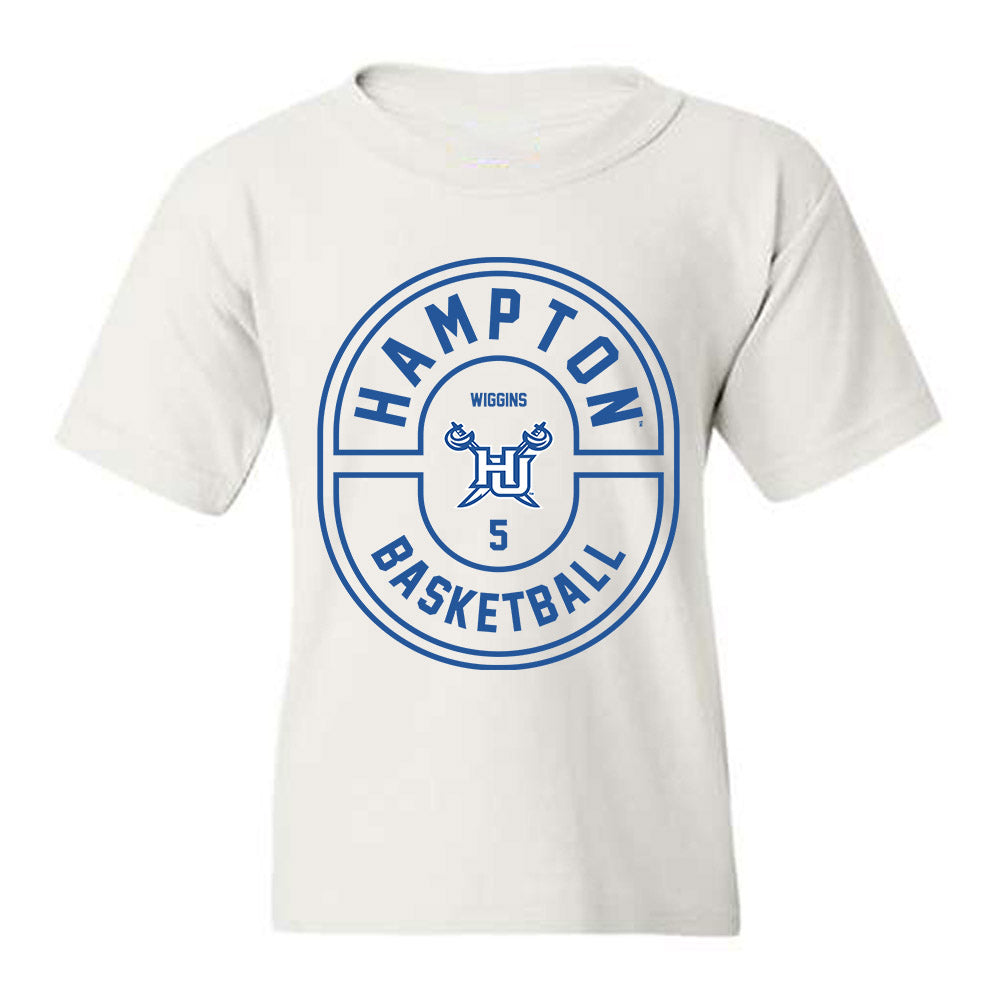 Hampton - NCAA Women's Basketball : Diamond Wiggins - Classic Fashion Shersey Youth T-Shirt-0