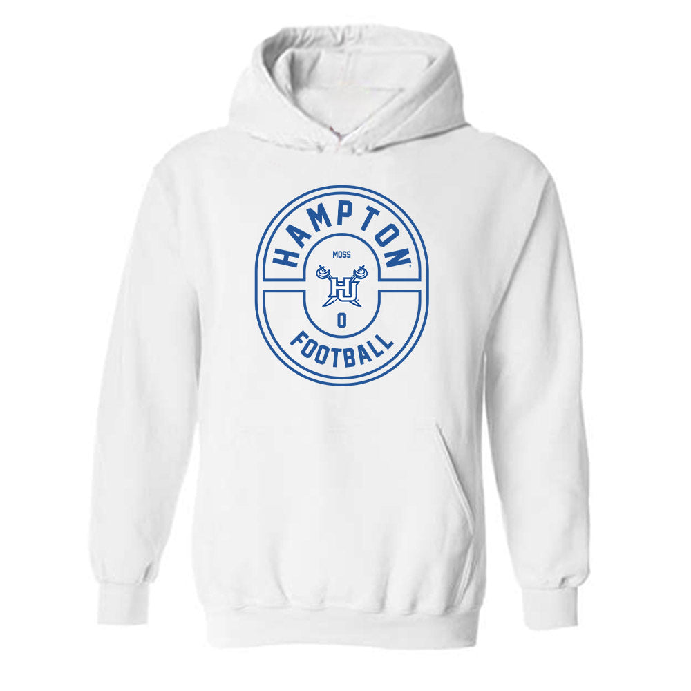 Hampton - NCAA Football : Maxwell Moss - Classic Fashion Shersey Hooded Sweatshirt-0