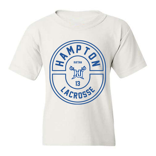 Hampton - NCAA Men's Lacrosse : Nikki Rattan - Classic Fashion Shersey Youth T-Shirt-0