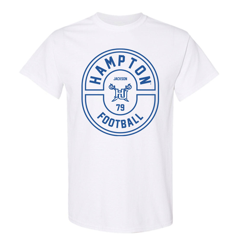 Hampton - NCAA Football : Collen Jackson - Classic Fashion Shersey T-Shirt-0