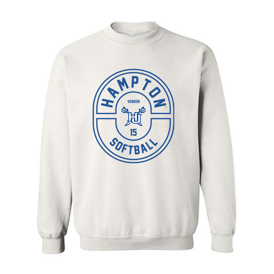 Hampton - NCAA Softball : Jasmine Venson - Classic Fashion Shersey Crewneck Sweatshirt-0