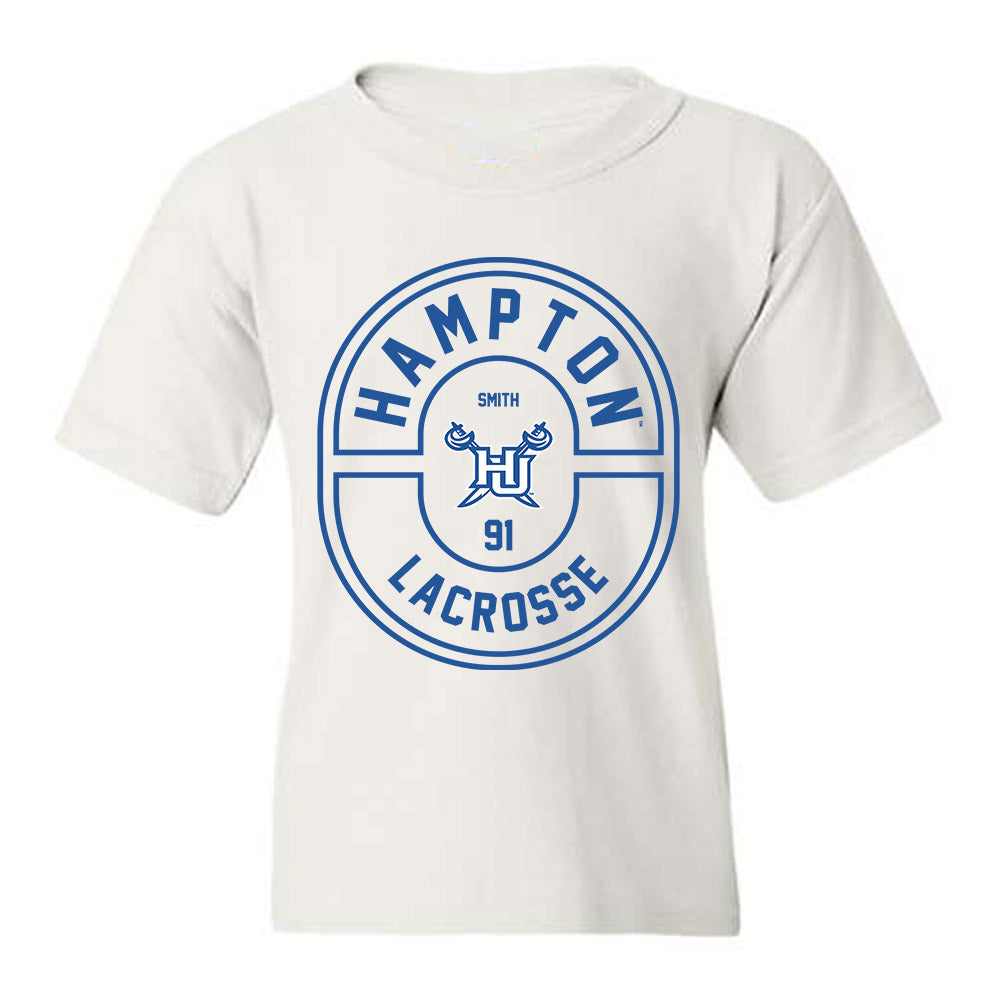 Hampton - NCAA Men's Lacrosse : Ari Smith - Classic Fashion Shersey Youth T-Shirt-0
