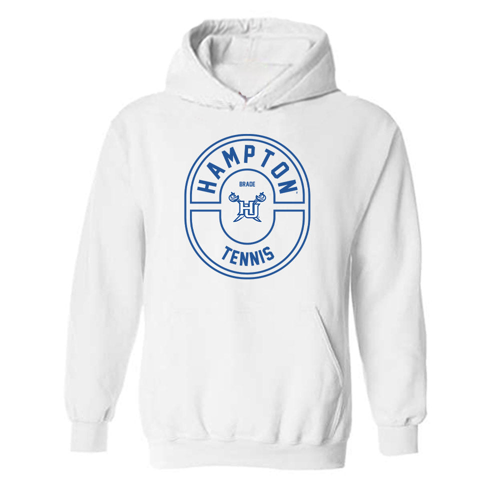 Hampton - NCAA Women's Tennis : Brielle Brade - Classic Fashion Shersey Hooded Sweatshirt-0