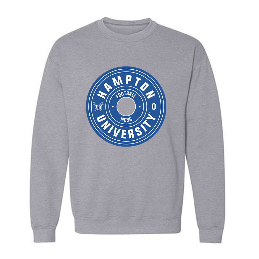 Hampton - NCAA Football : Maxwell Moss - Classic Fashion Shersey Crewneck Sweatshirt-0
