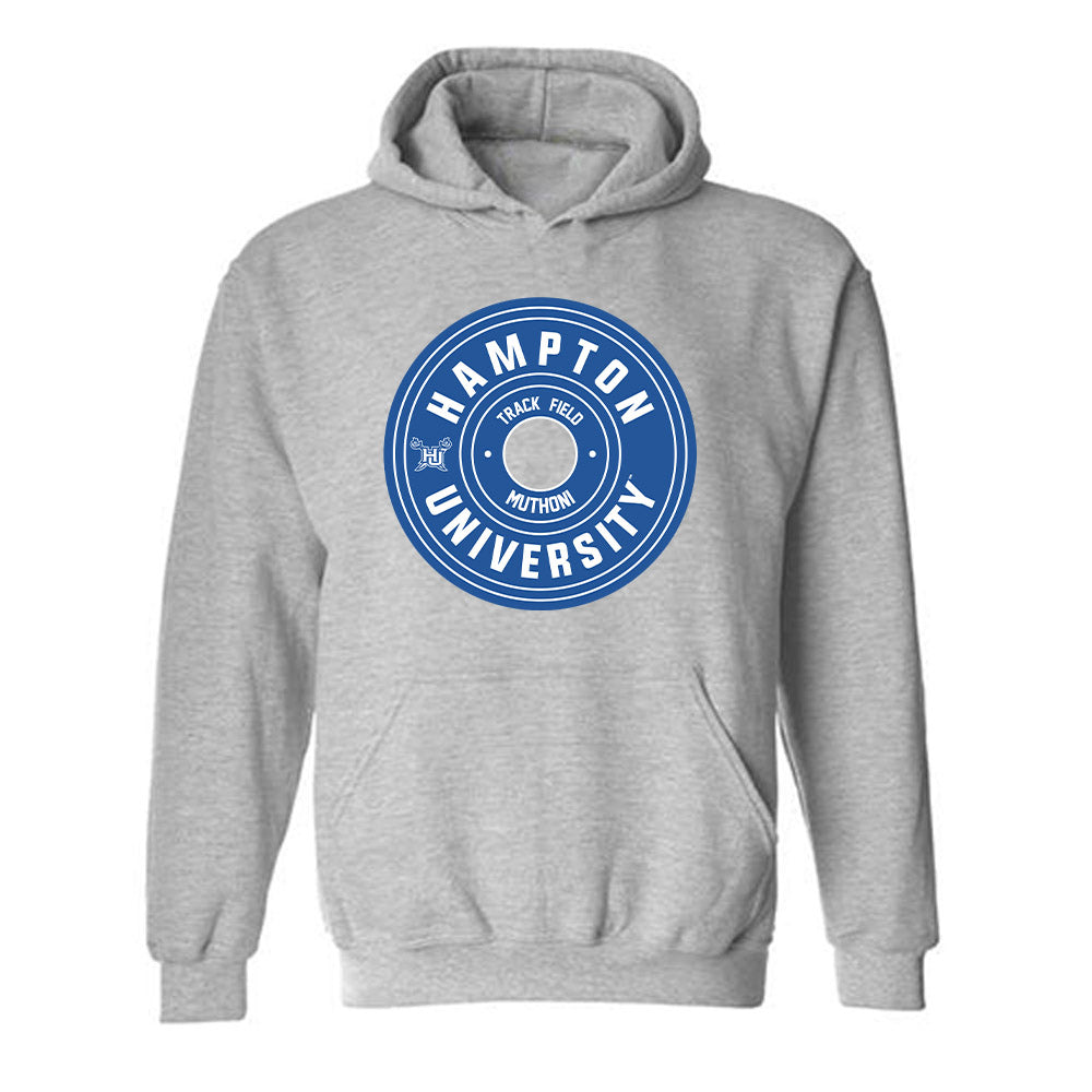 Hampton - NCAA Women's Track & Field : Peninah Muthoni - Classic Fashion Shersey Hooded Sweatshirt-0