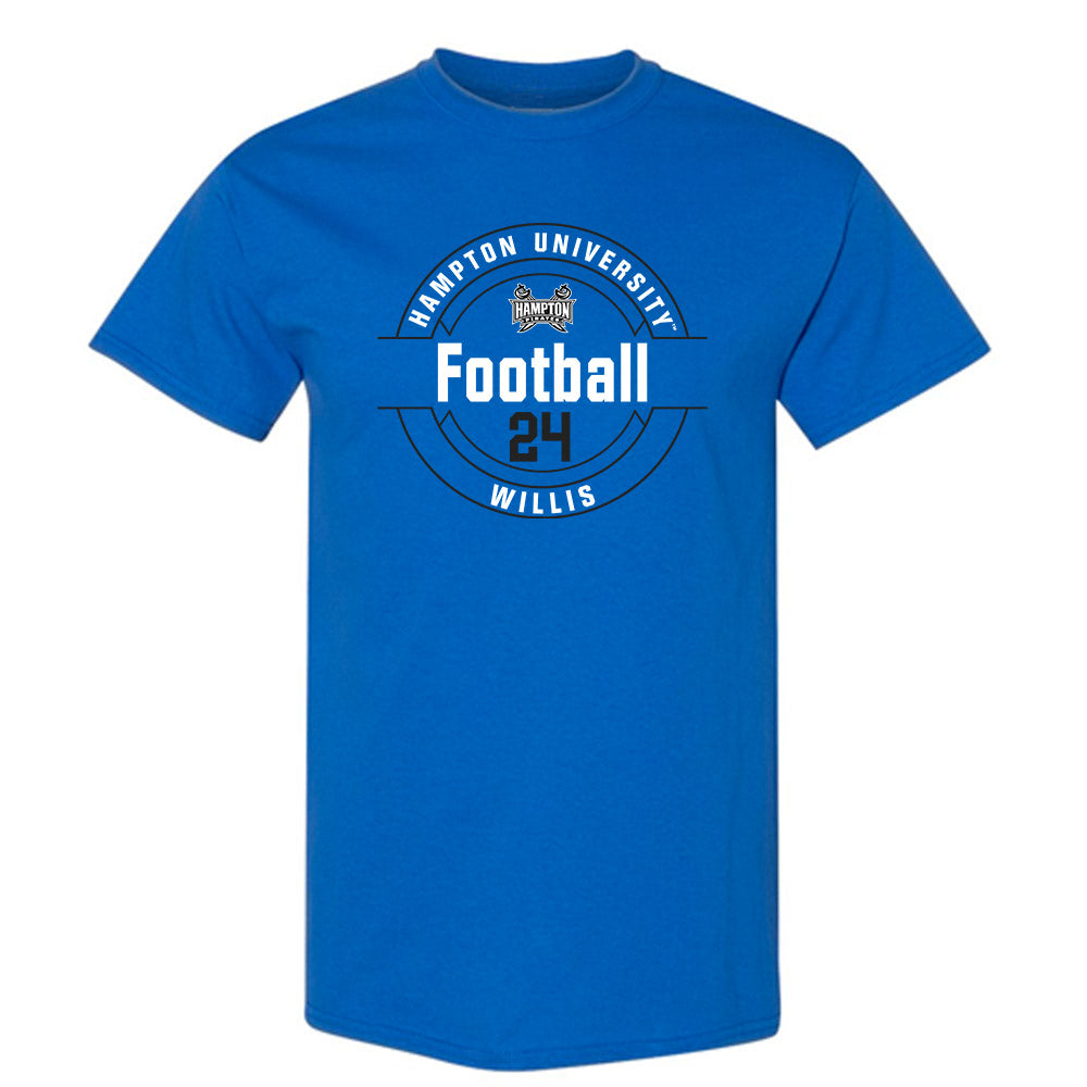 Hampton - NCAA Football : Marqwae Willis - Classic Fashion Shersey T-Shirt-0