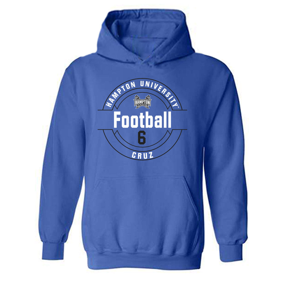 Hampton - NCAA Football : Antonio Cruz - Classic Fashion Shersey Hooded Sweatshirt-0