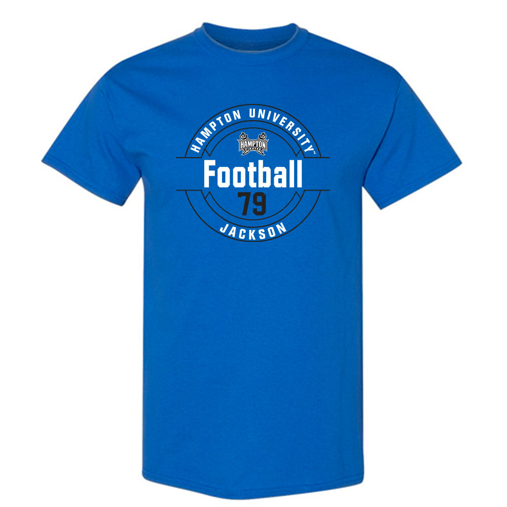 Hampton - NCAA Football : Collen Jackson - Classic Fashion Shersey T-Shirt-0