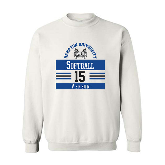Hampton - NCAA Softball : Jasmine Venson - Classic Fashion Shersey Crewneck Sweatshirt-0