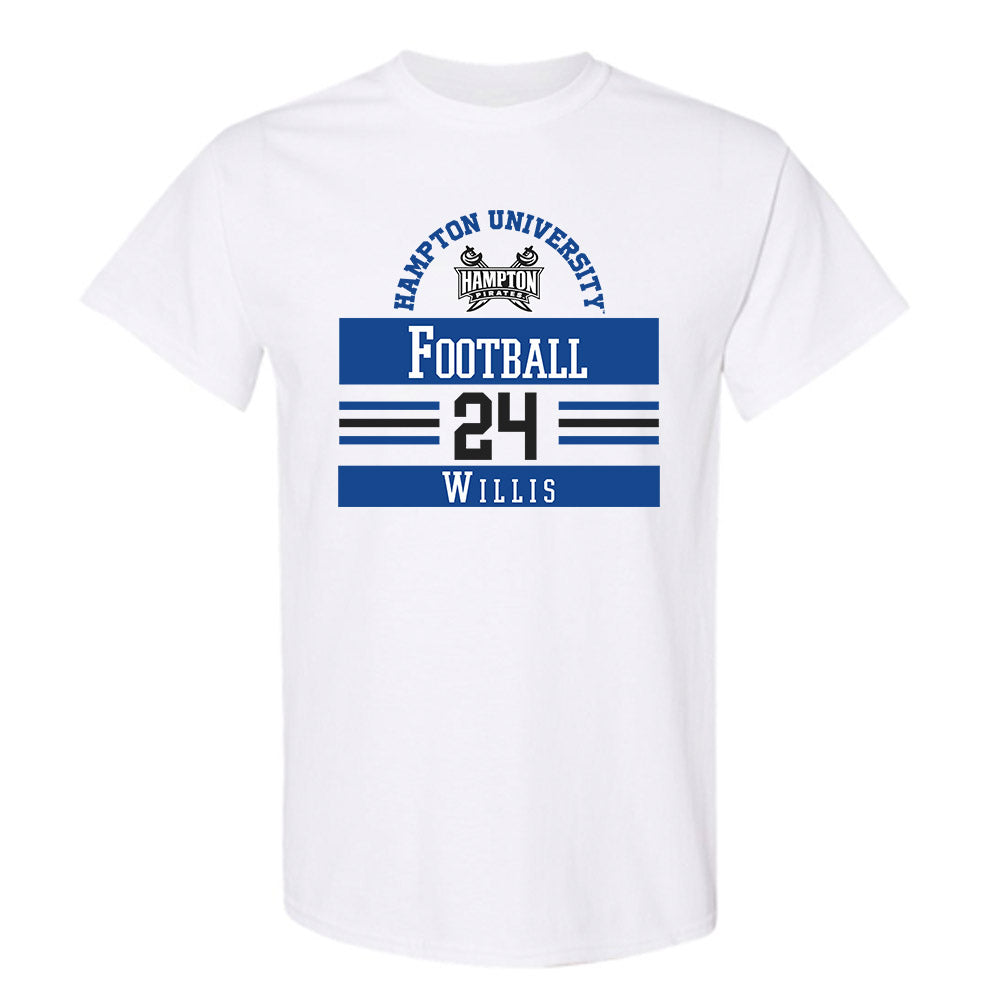 Hampton - NCAA Football : Marqwae Willis - Classic Fashion Shersey T-Shirt-0