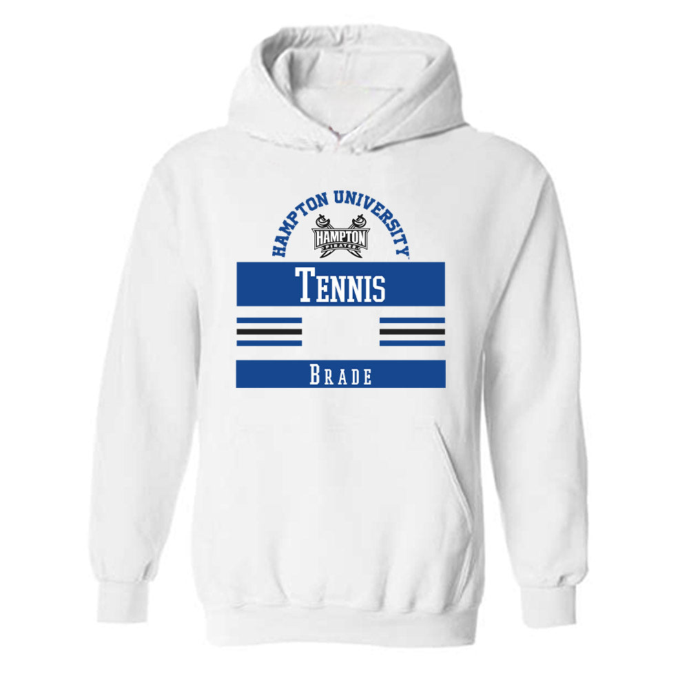 Hampton - NCAA Women's Tennis : Brielle Brade - Classic Fashion Shersey Hooded Sweatshirt-0