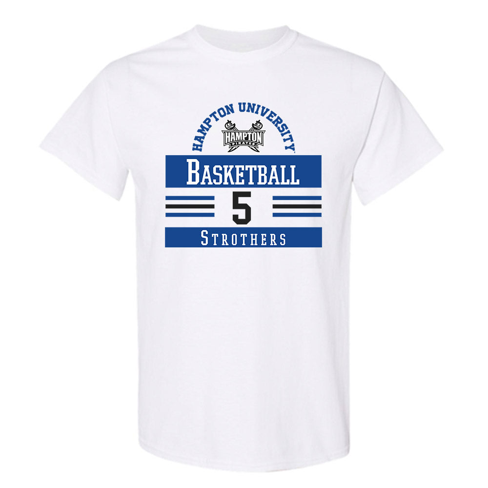 Hampton - NCAA Men's Basketball : Etienne Strothers - Classic Fashion Shersey T-Shirt-0