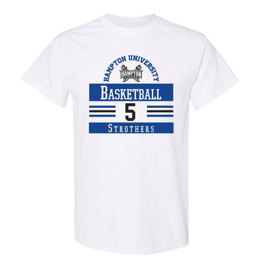 Hampton - NCAA Men's Basketball : Etienne Strothers - Classic Fashion Shersey T-Shirt-0