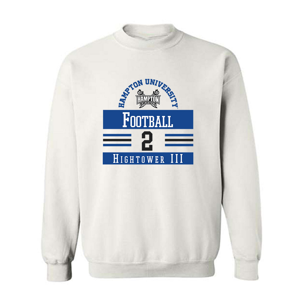 Hampton - NCAA Football : Anthony Hightower III - Classic Fashion Shersey Crewneck Sweatshirt-0