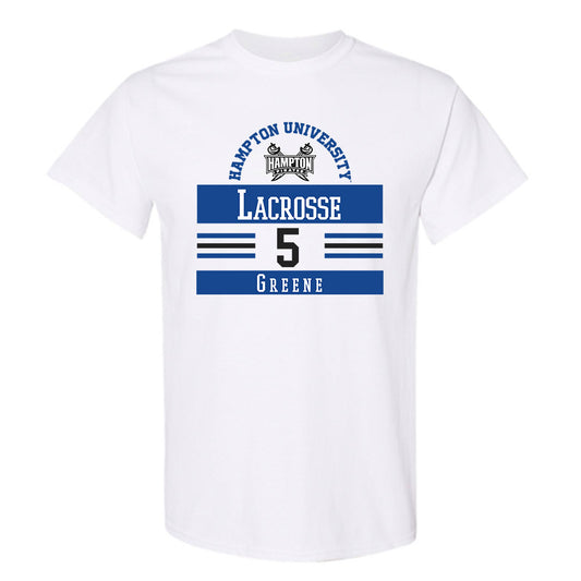 Hampton - NCAA Men's Lacrosse : James Greene - Classic Fashion Shersey T-Shirt-0