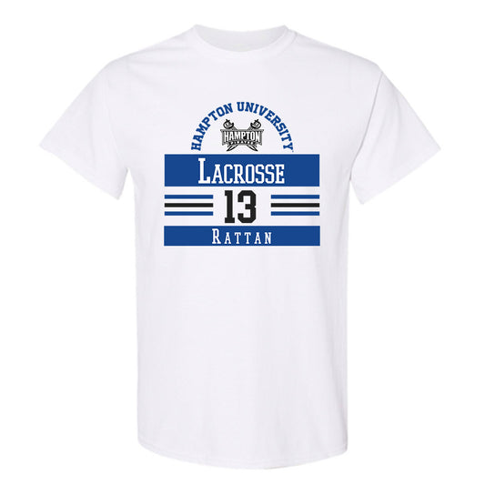 Hampton - NCAA Men's Lacrosse : Nikki Rattan - Classic Fashion Shersey T-Shirt-0