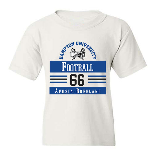 Hampton - NCAA Football : Kaisarra Afusia-Breeland - Classic Fashion Shersey Youth T-Shirt-0