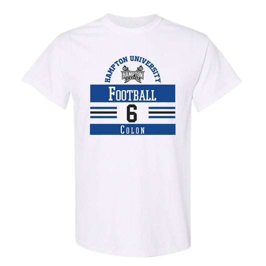 Hampton - NCAA Football : Noah Colon - Classic Fashion Shersey T-Shirt-0