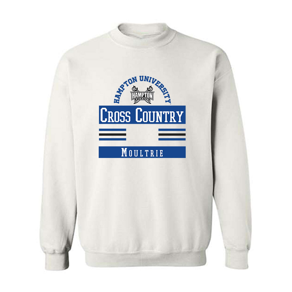 Hampton - NCAA Women's Cross Country : Angel Moultrie - Classic Fashion Shersey Crewneck Sweatshirt-0