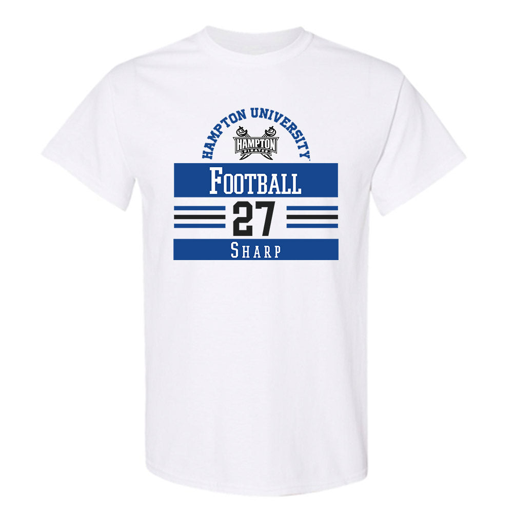 Hampton - NCAA Football : Larrell Sharp - Classic Fashion Shersey T-Shirt-0