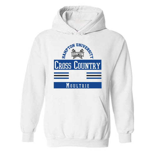 Hampton - NCAA Women's Cross Country : Angel Moultrie - Classic Fashion Shersey Hooded Sweatshirt-0