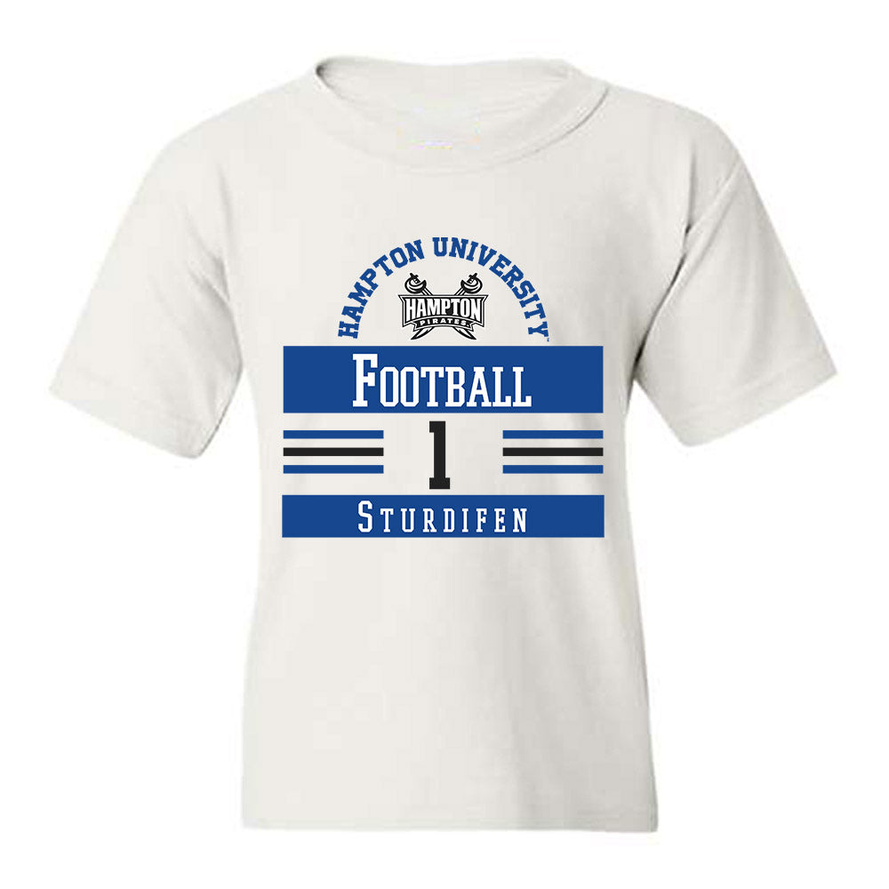 Hampton - NCAA Football : Cam Sturdifen - Classic Fashion Shersey Youth T-Shirt-0
