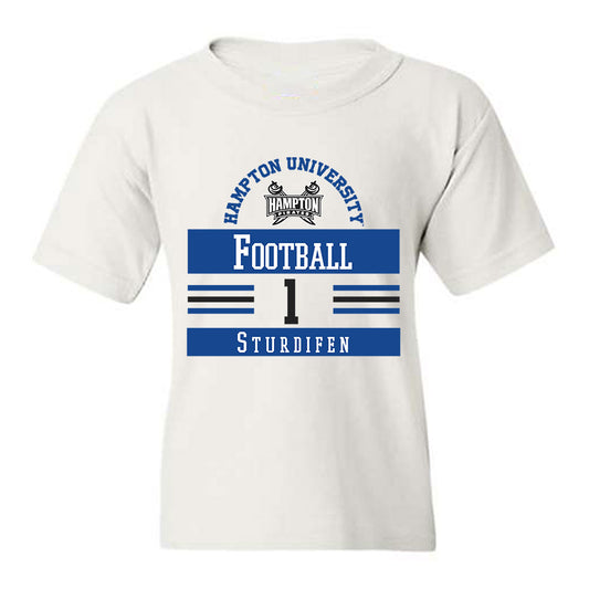Hampton - NCAA Football : Cam Sturdifen - Classic Fashion Shersey Youth T-Shirt-0