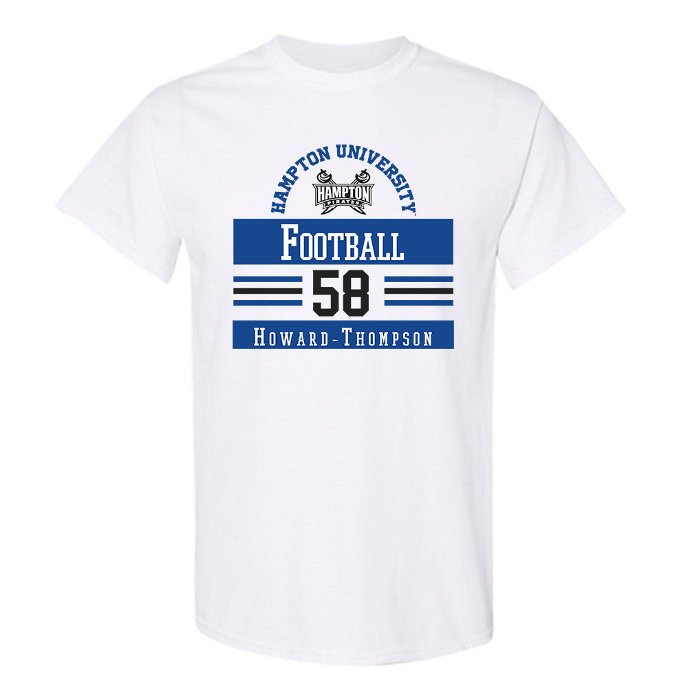 Hampton - NCAA Football : Tyher Howard-Thompson - Classic Fashion Shersey T-Shirt-0