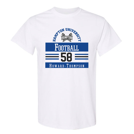 Hampton - NCAA Football : Tyher Howard-Thompson - Classic Fashion Shersey T-Shirt-0