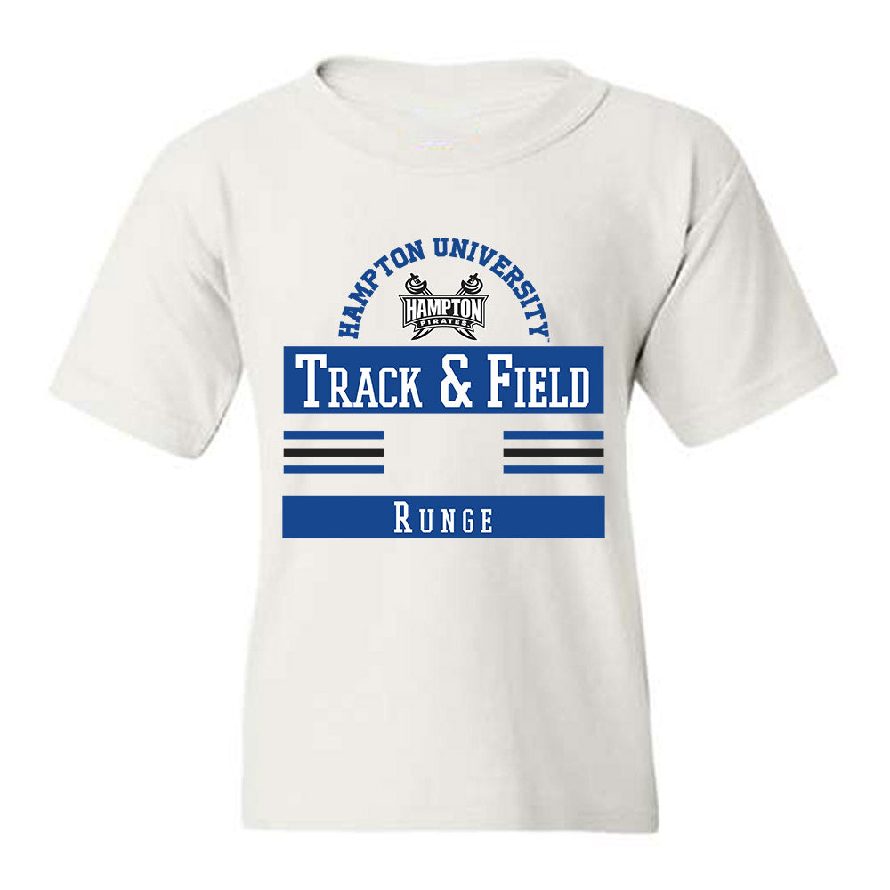 Hampton - NCAA Women's Track & Field : Alannah Runge - Classic Fashion Shersey Youth T-Shirt-0