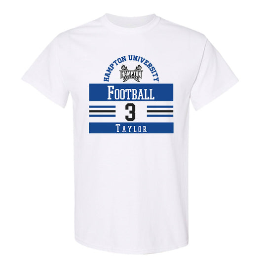Hampton - NCAA Football : TreVon Taylor - Classic Fashion Shersey T-Shirt-0