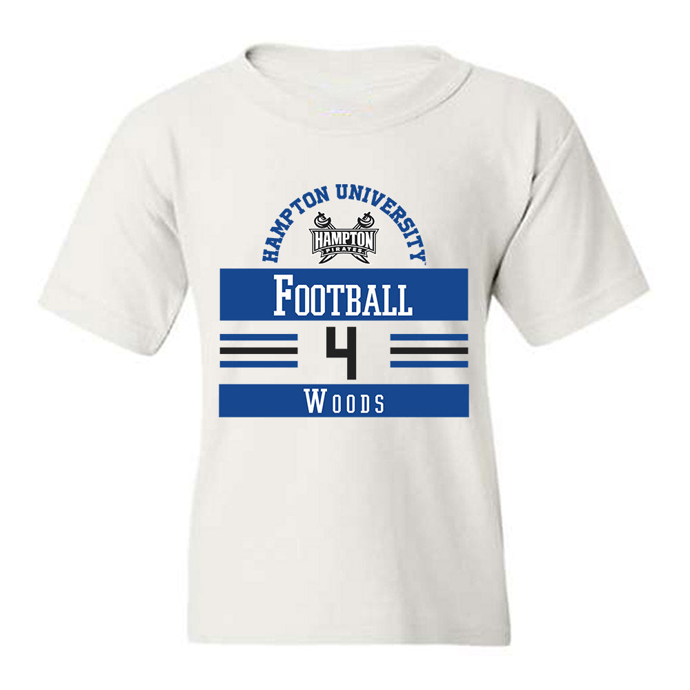 Hampton - NCAA Football : Jalen Woods - Classic Fashion Shersey Youth T-Shirt-0
