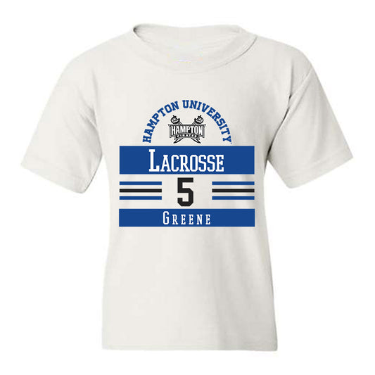 Hampton - NCAA Men's Lacrosse : James Greene - Classic Fashion Shersey Youth T-Shirt-0