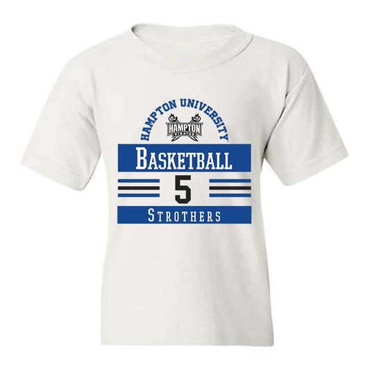 Hampton - NCAA Men's Basketball : Etienne Strothers - Classic Fashion Shersey Youth T-Shirt-0