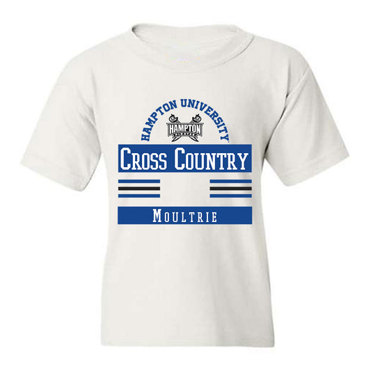 Hampton - NCAA Women's Cross Country : Angel Moultrie - Classic Fashion Shersey Youth T-Shirt-0