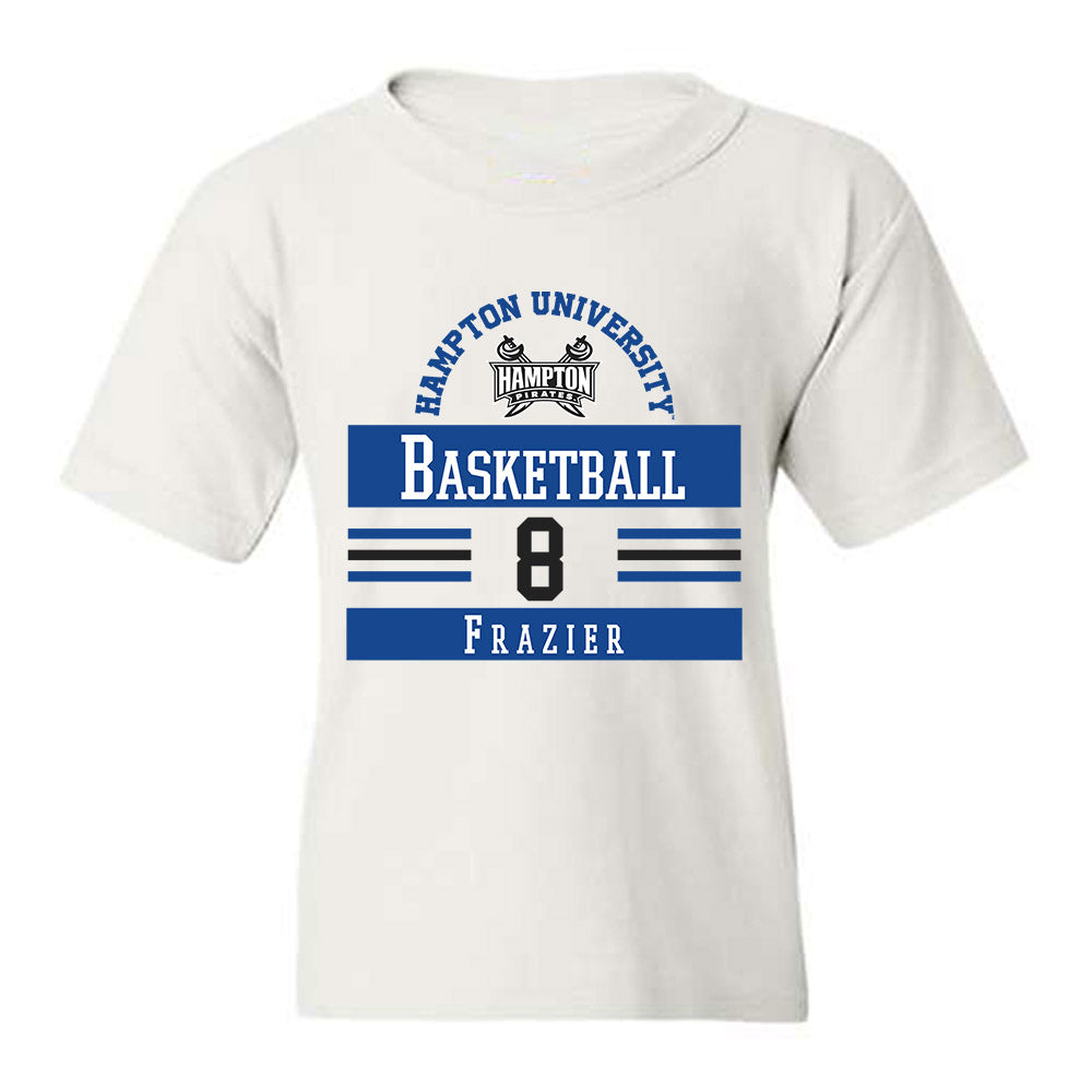 Hampton - NCAA Men's Basketball : Maximus Frazier - Classic Fashion Shersey Youth T-Shirt-0