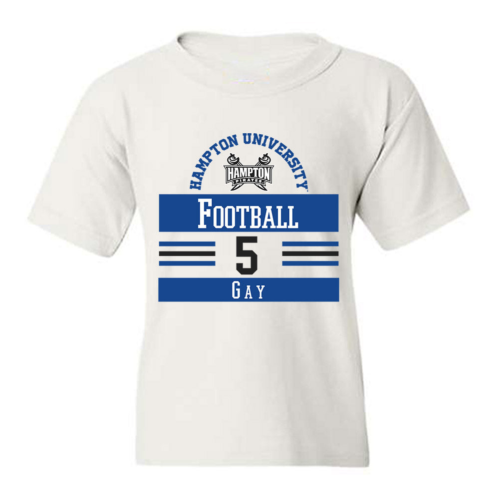 Hampton - NCAA Football : Nijay Gay - Classic Fashion Shersey Youth T-Shirt-0