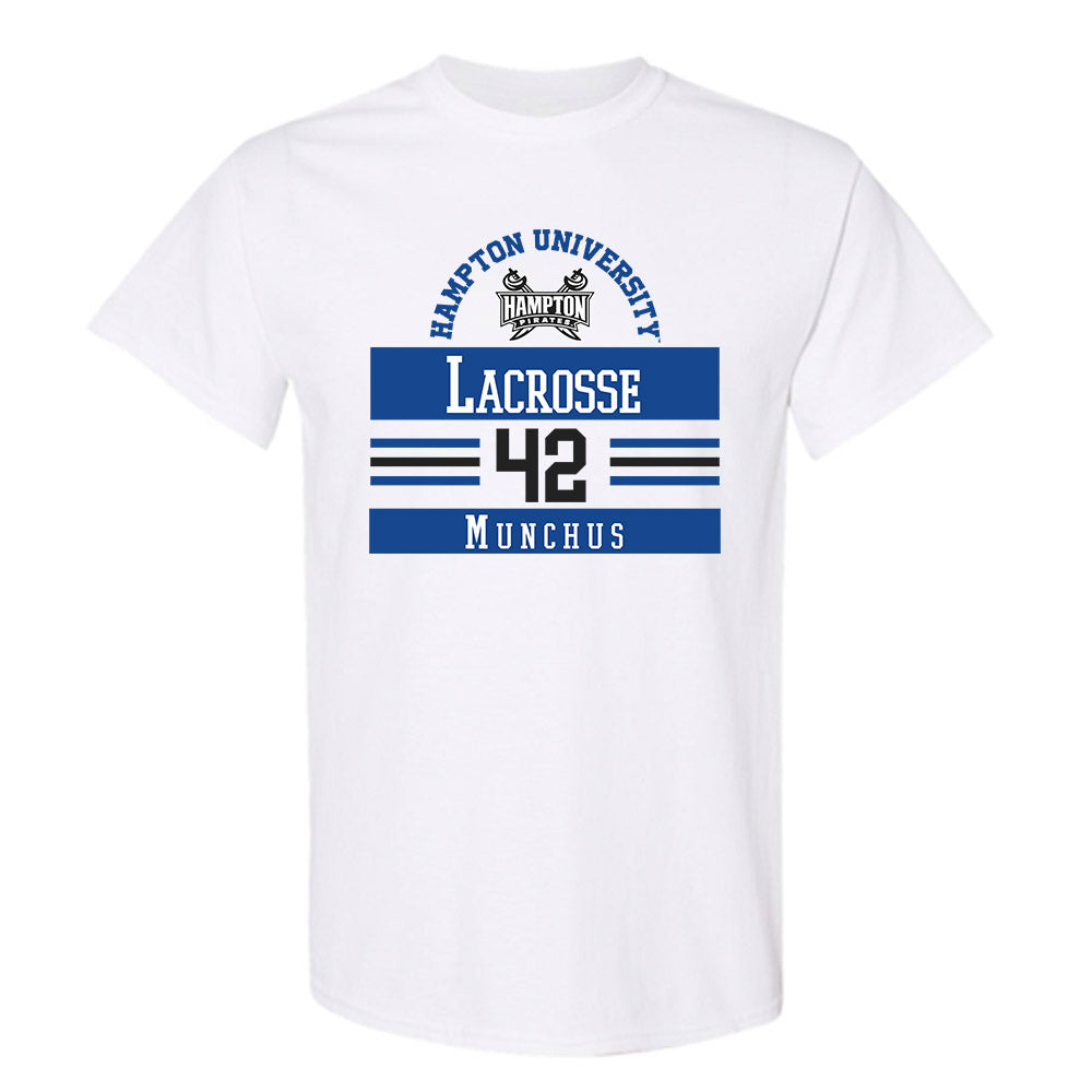 Hampton - NCAA Men's Lacrosse : Dylan Munchus - Classic Fashion Shersey T-Shirt-0
