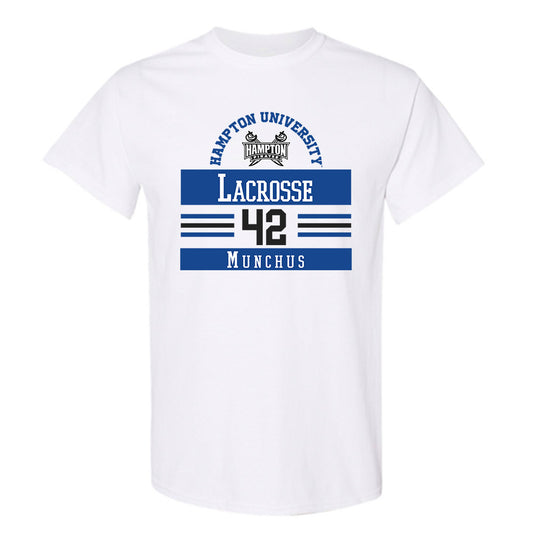 Hampton - NCAA Men's Lacrosse : Dylan Munchus - Classic Fashion Shersey T-Shirt-0