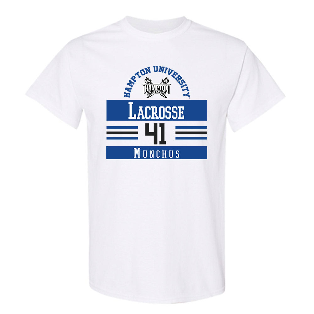 Hampton - NCAA Men's Lacrosse : Davis Munchus - Classic Fashion Shersey T-Shirt-0