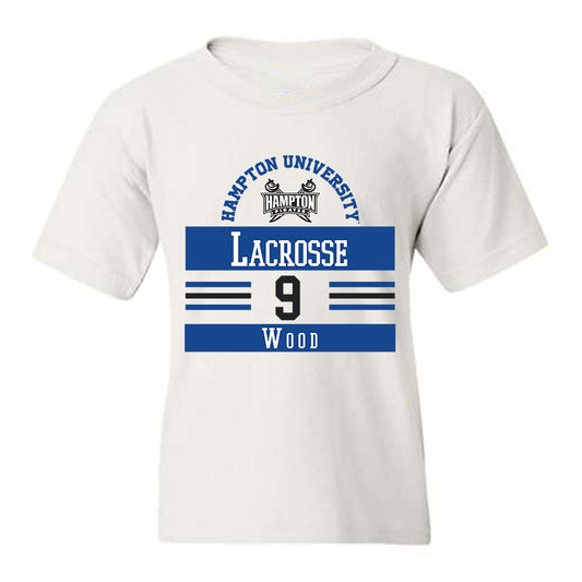 Hampton - NCAA Men's Lacrosse : Maliik Wood - Classic Fashion Shersey Youth T-Shirt-0