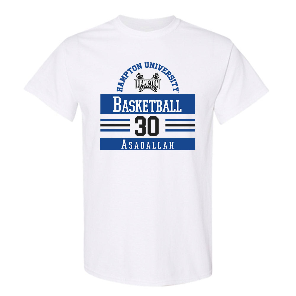 Hampton - NCAA Men's Basketball : Hamza Asadallah - Classic Fashion Shersey T-Shirt-0