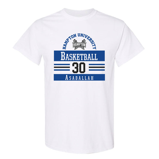Hampton - NCAA Men's Basketball : Hamza Asadallah - Classic Fashion Shersey T-Shirt-0