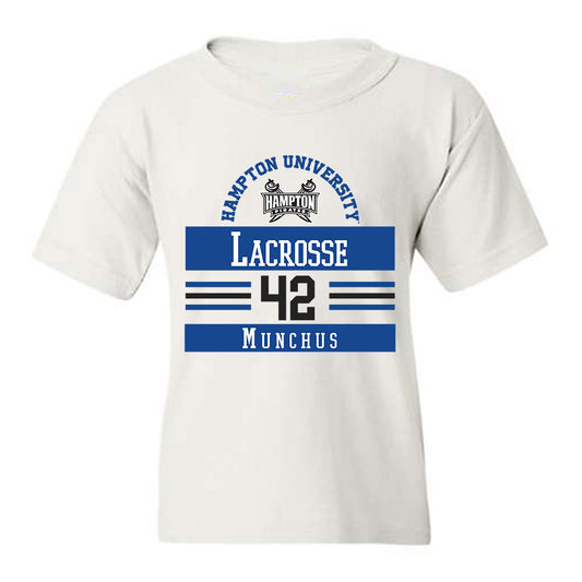Hampton - NCAA Men's Lacrosse : Dylan Munchus - Classic Fashion Shersey Youth T-Shirt-0